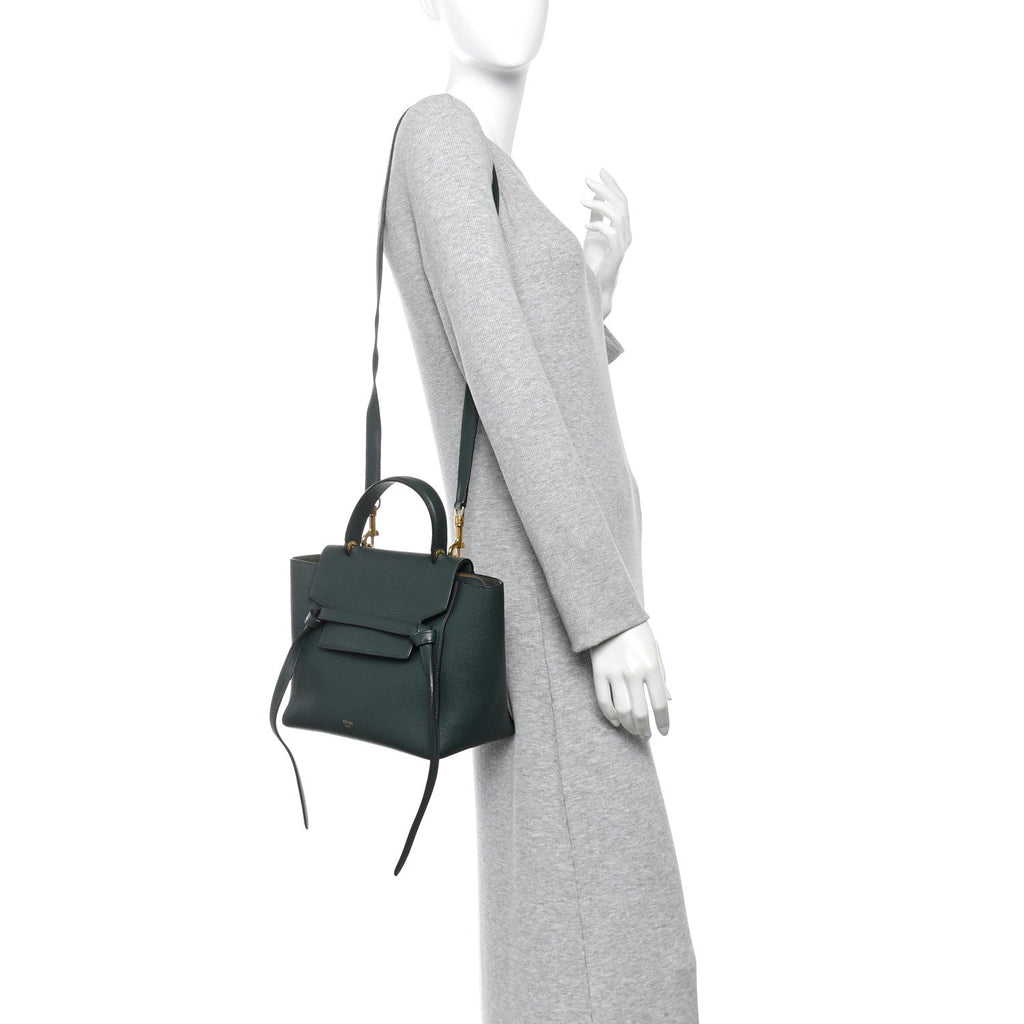 Grained Calfskin Micro Belt Bag Amazone