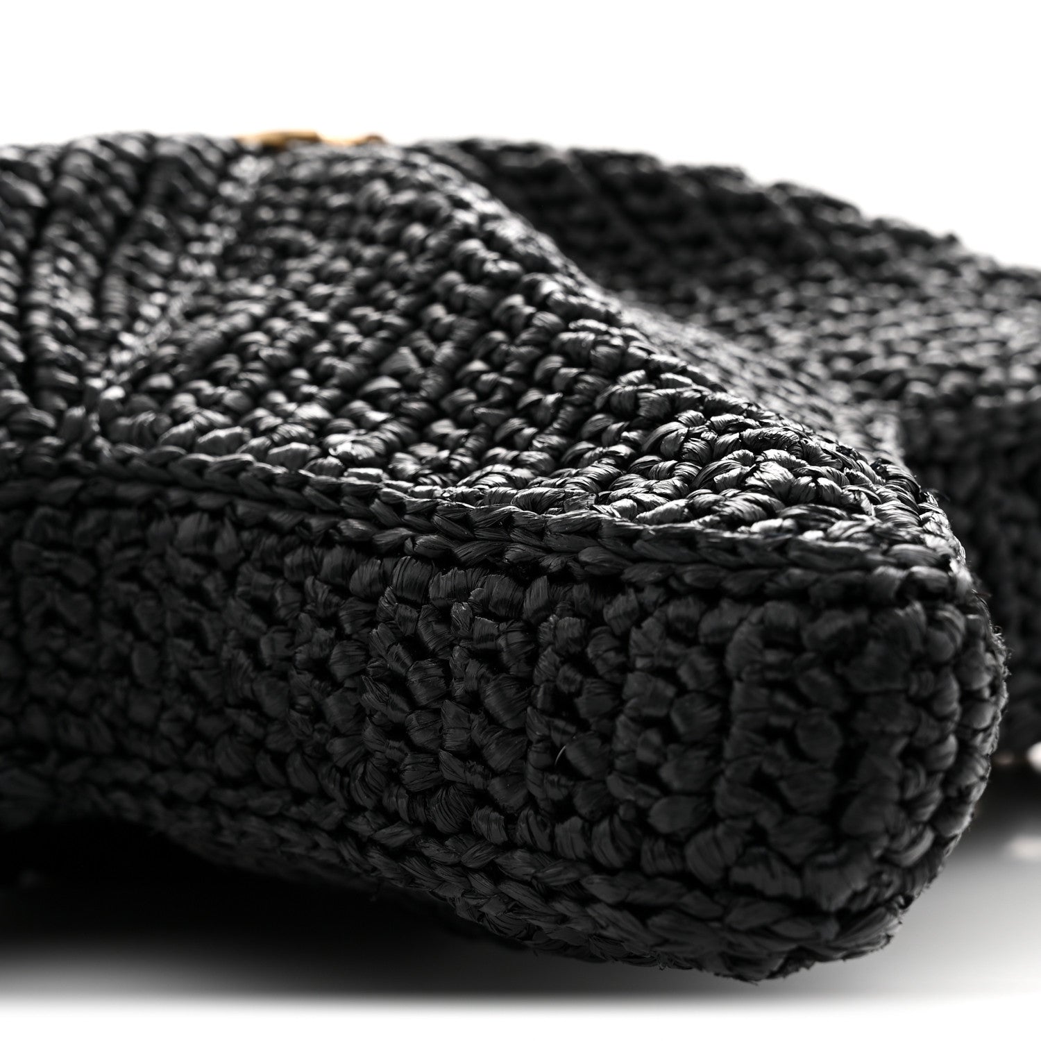 Raffia Star Coco Beach Bag Black