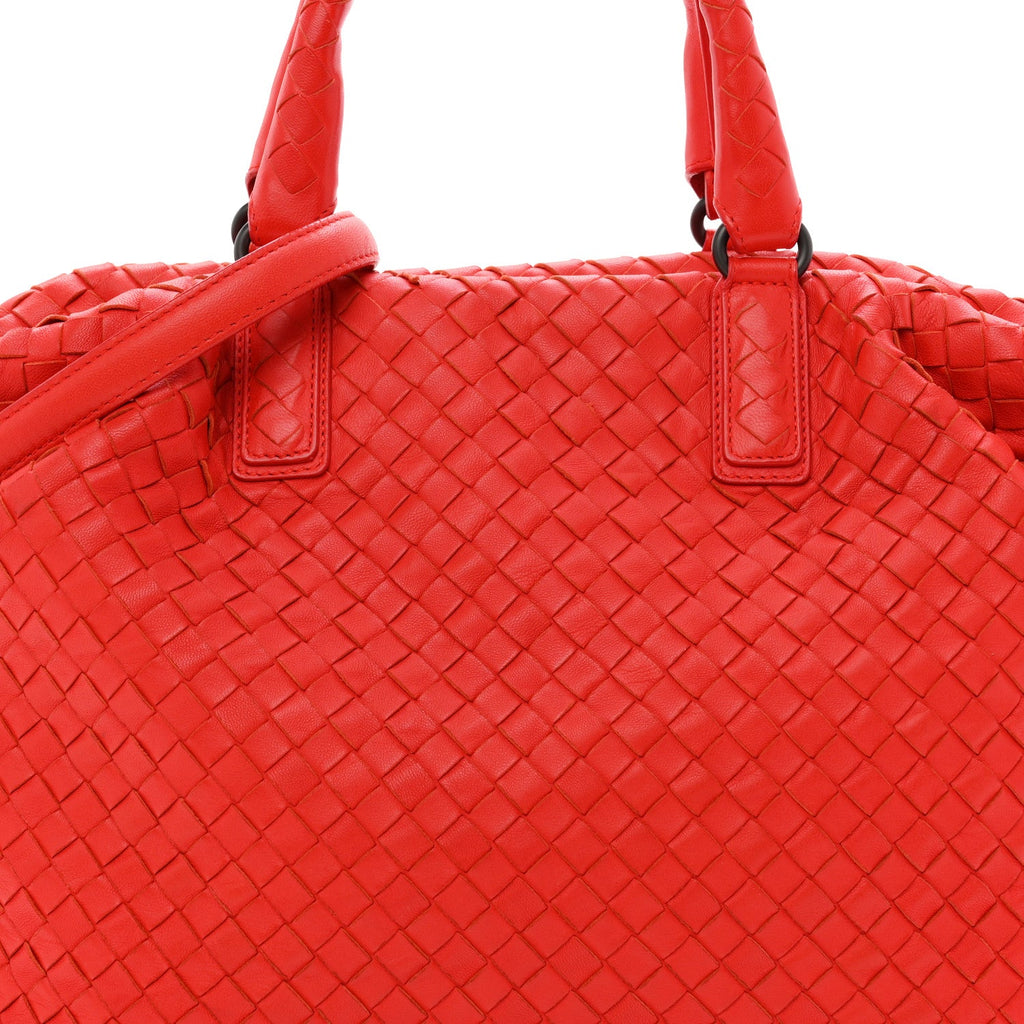 Nappa Intrecciato Medium Convertible Tote Vesuvio