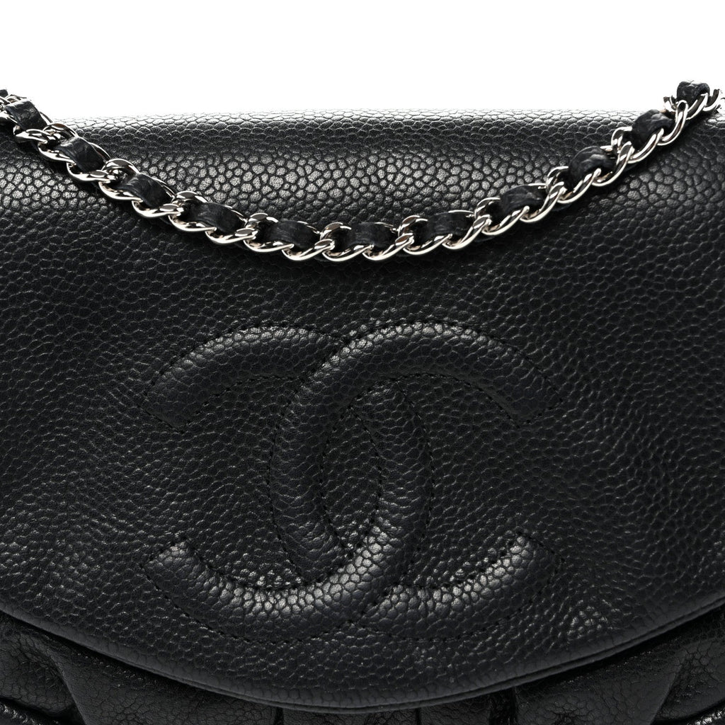 Caviar Half Moon Wallet On Chain WOC Black