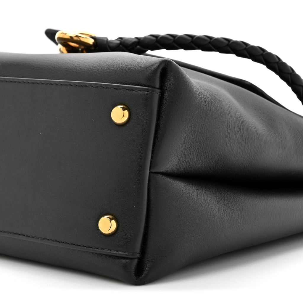 Silky Calfskin Small Ciao Ciao Black