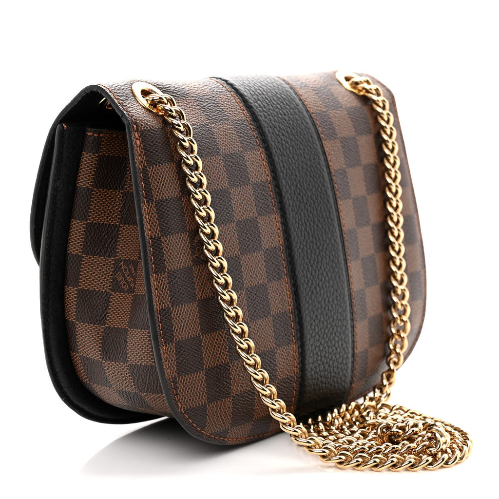 Damier Ebene Cuir Taurillon Wight Black