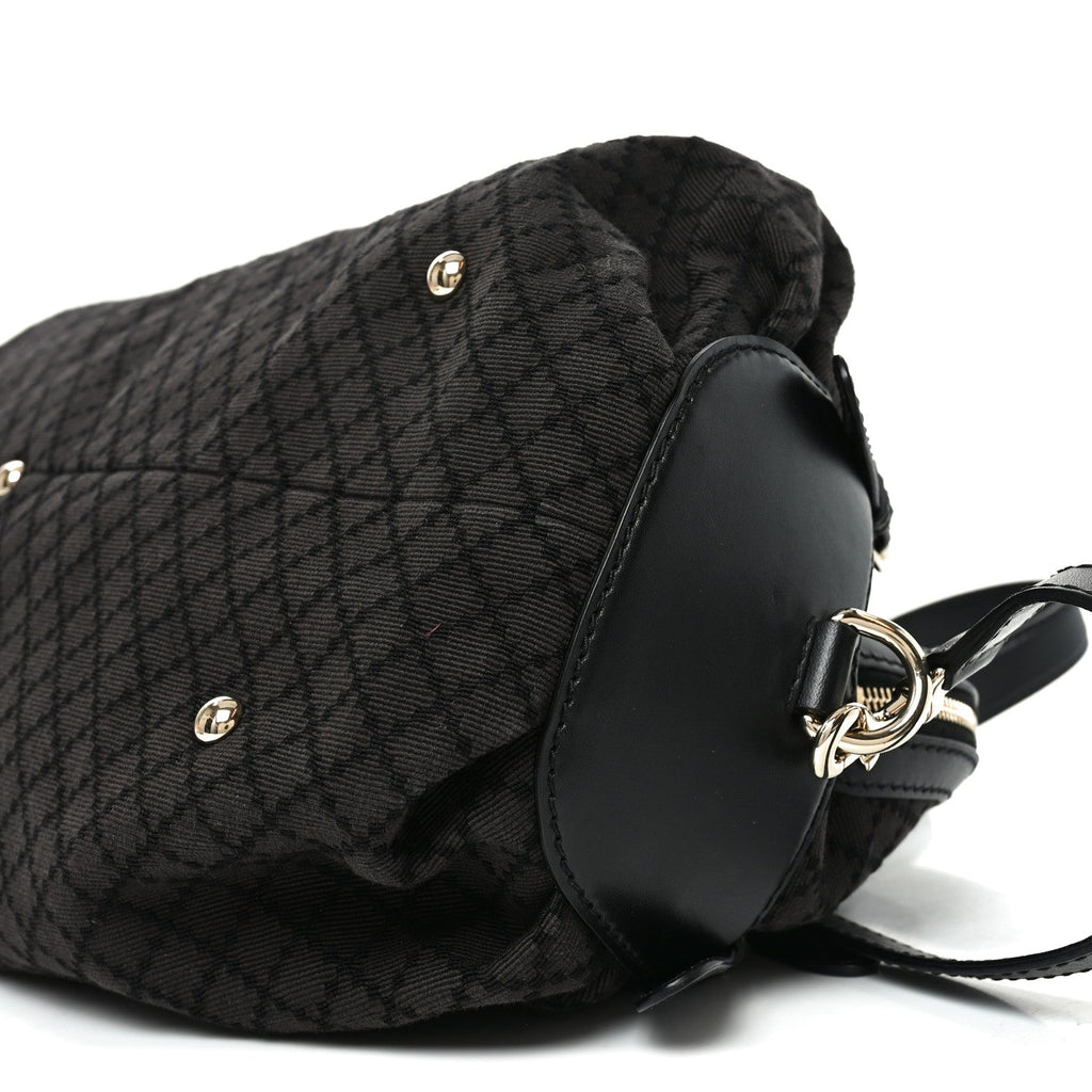 Diamante Bridle Tote Dark Brown