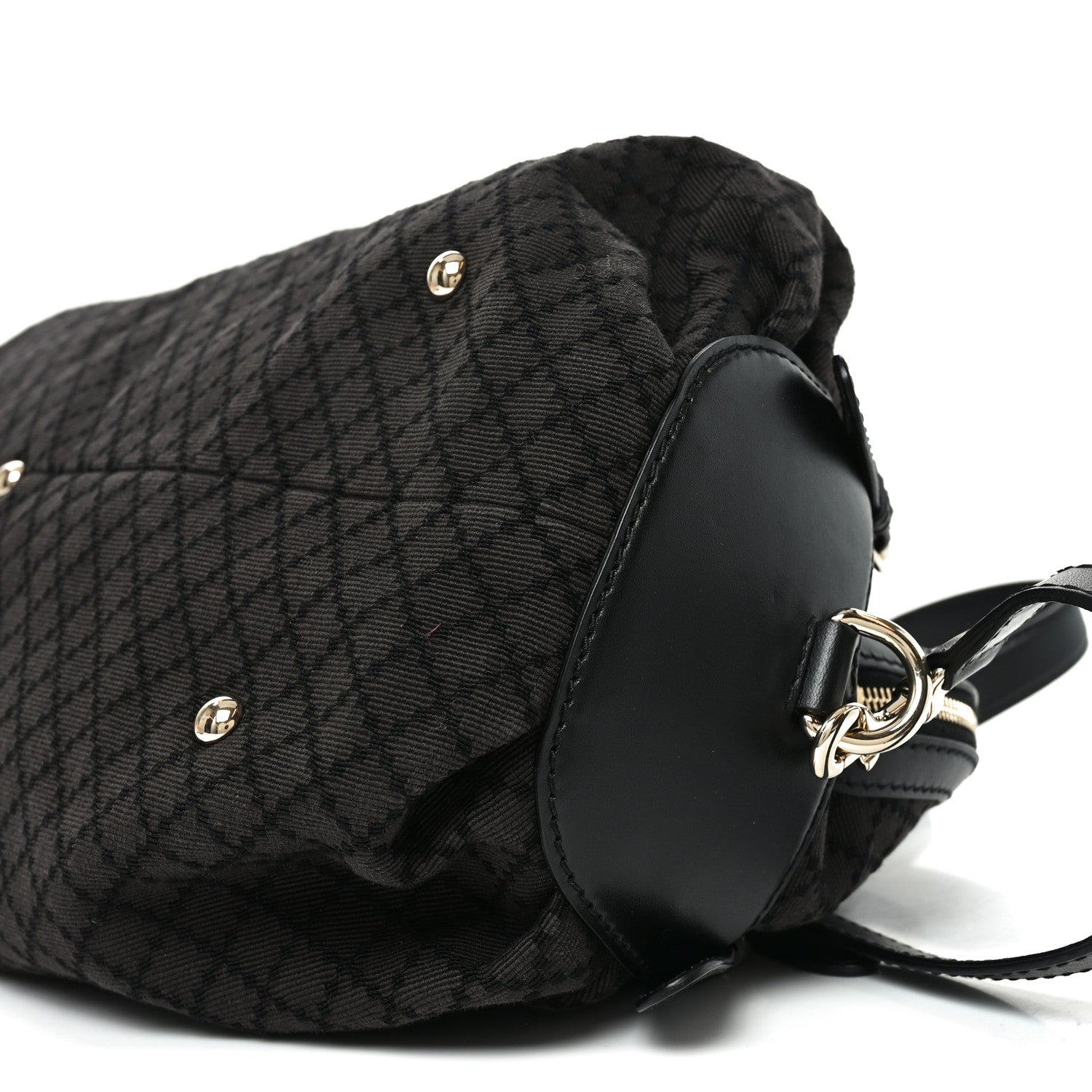 Diamante Bridle Tote Dark Brown
