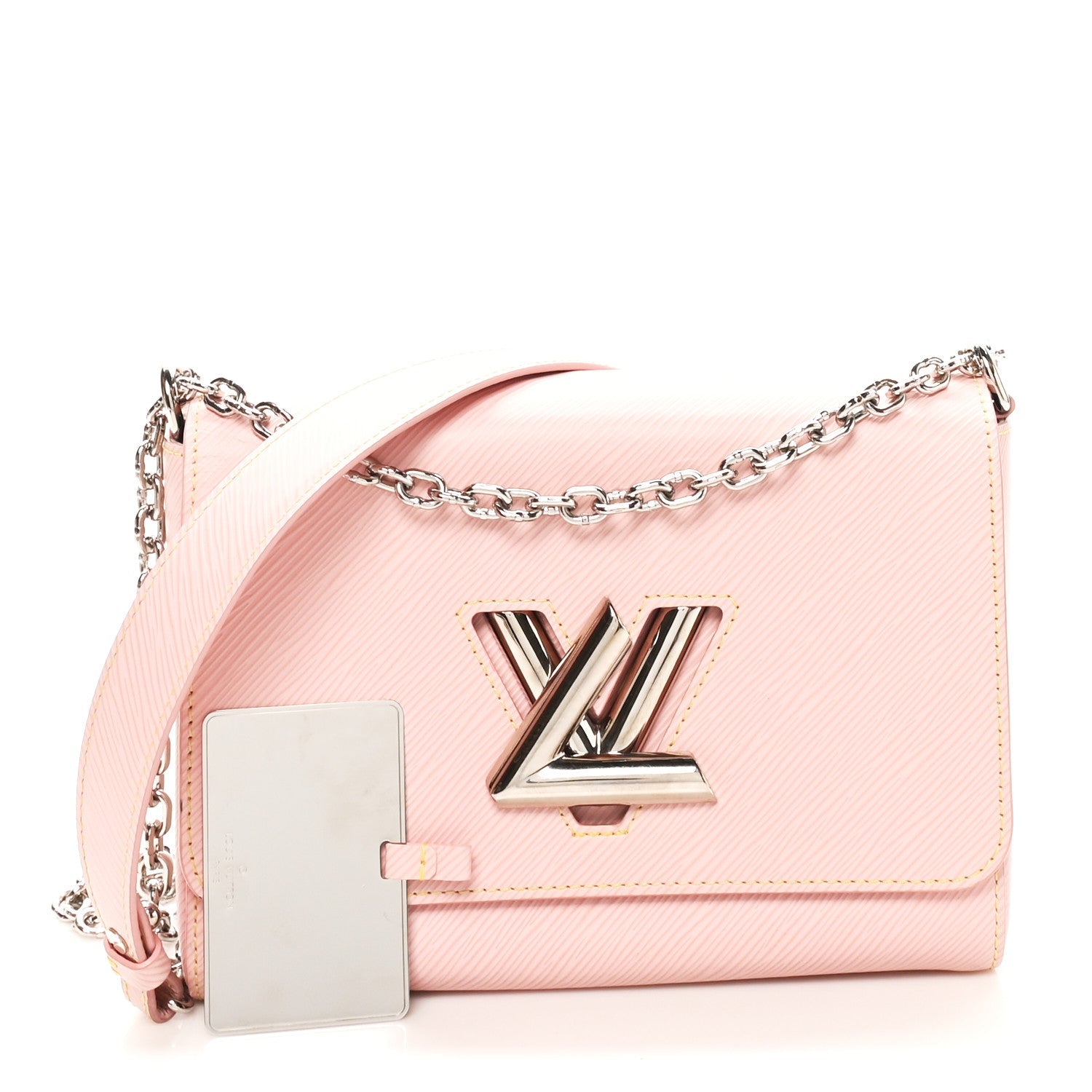 Epi Twist Shoulder Bag MM Rose Ballerine