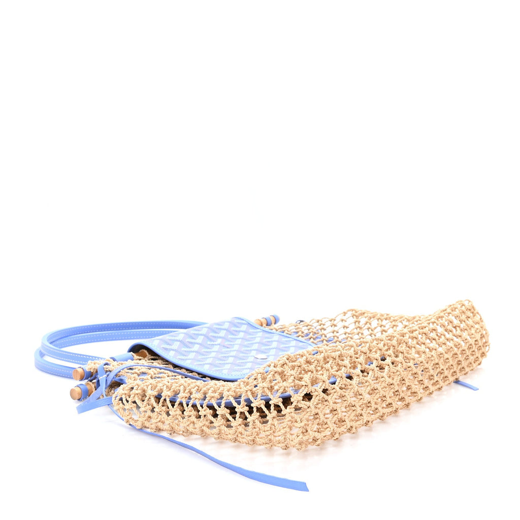 Goyardine Net Aligre Tote Light Blue
