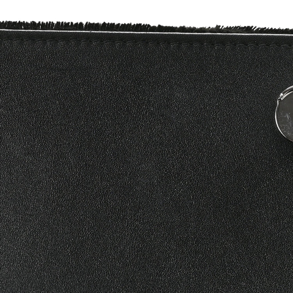Velvet Crystal Studded Monogram Small Kate Satchel Black