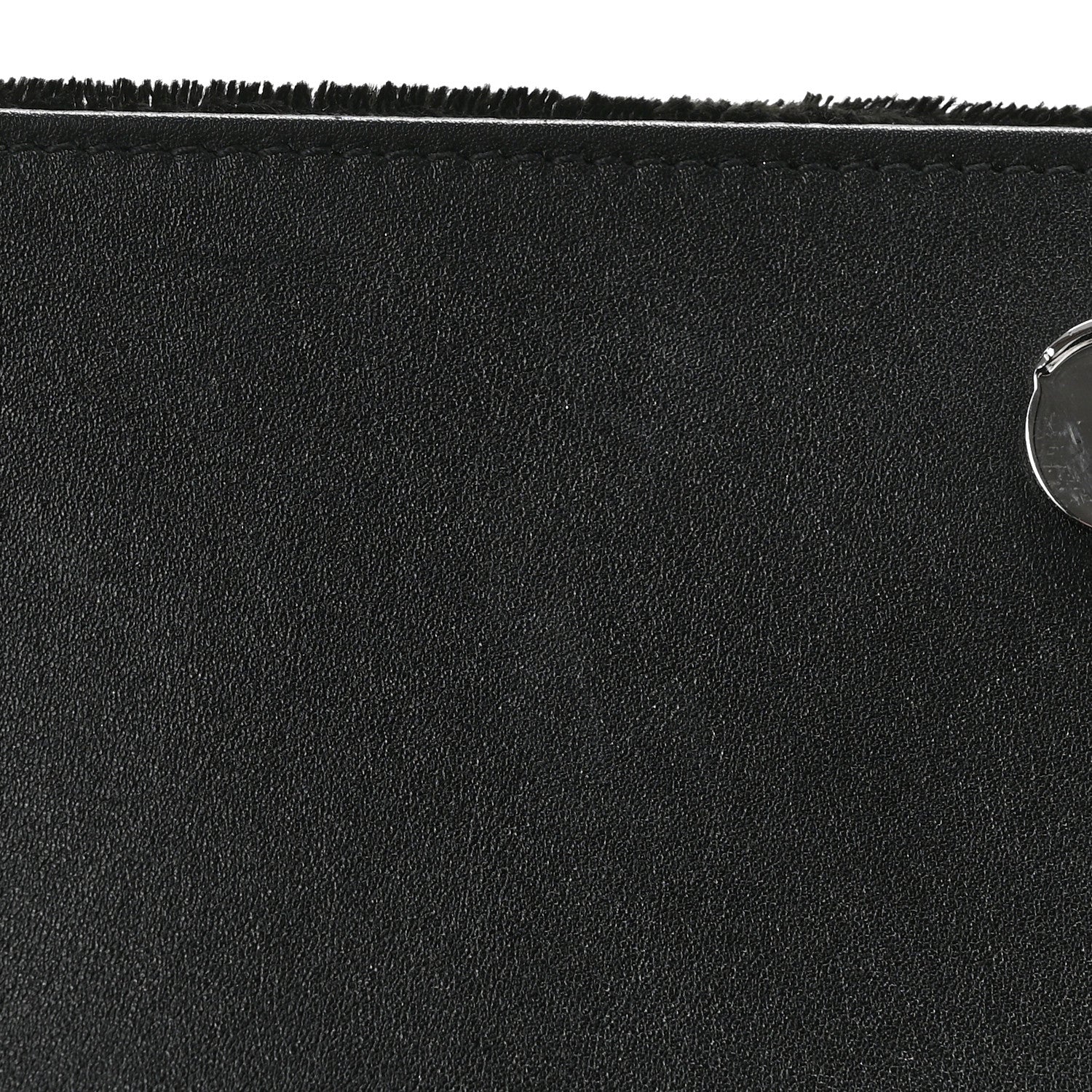 Velvet Crystal Studded Monogram Small Kate Satchel Black
