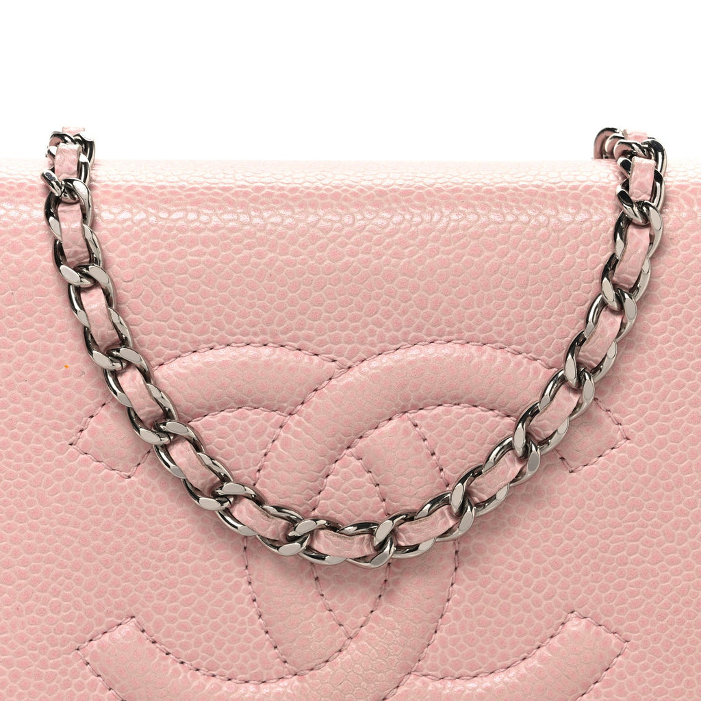 Caviar Timeless CC Wallet on Chain WOC Pink