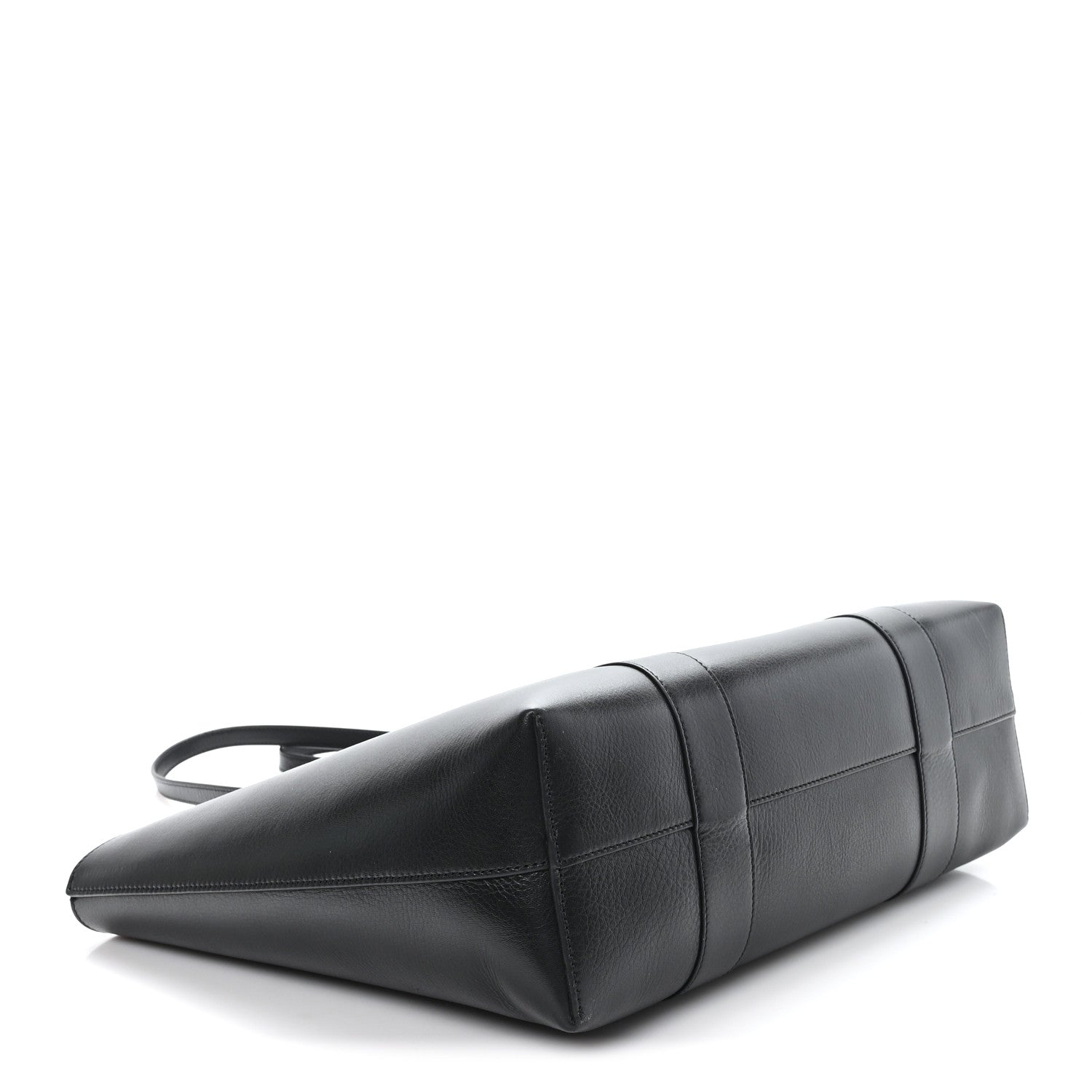 High Shine Grain Bayswater Tote Black