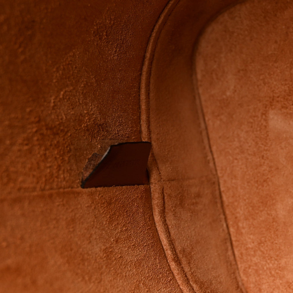 Smooth Calfskin Small Cuir Triomphe Bucket Bag Tan