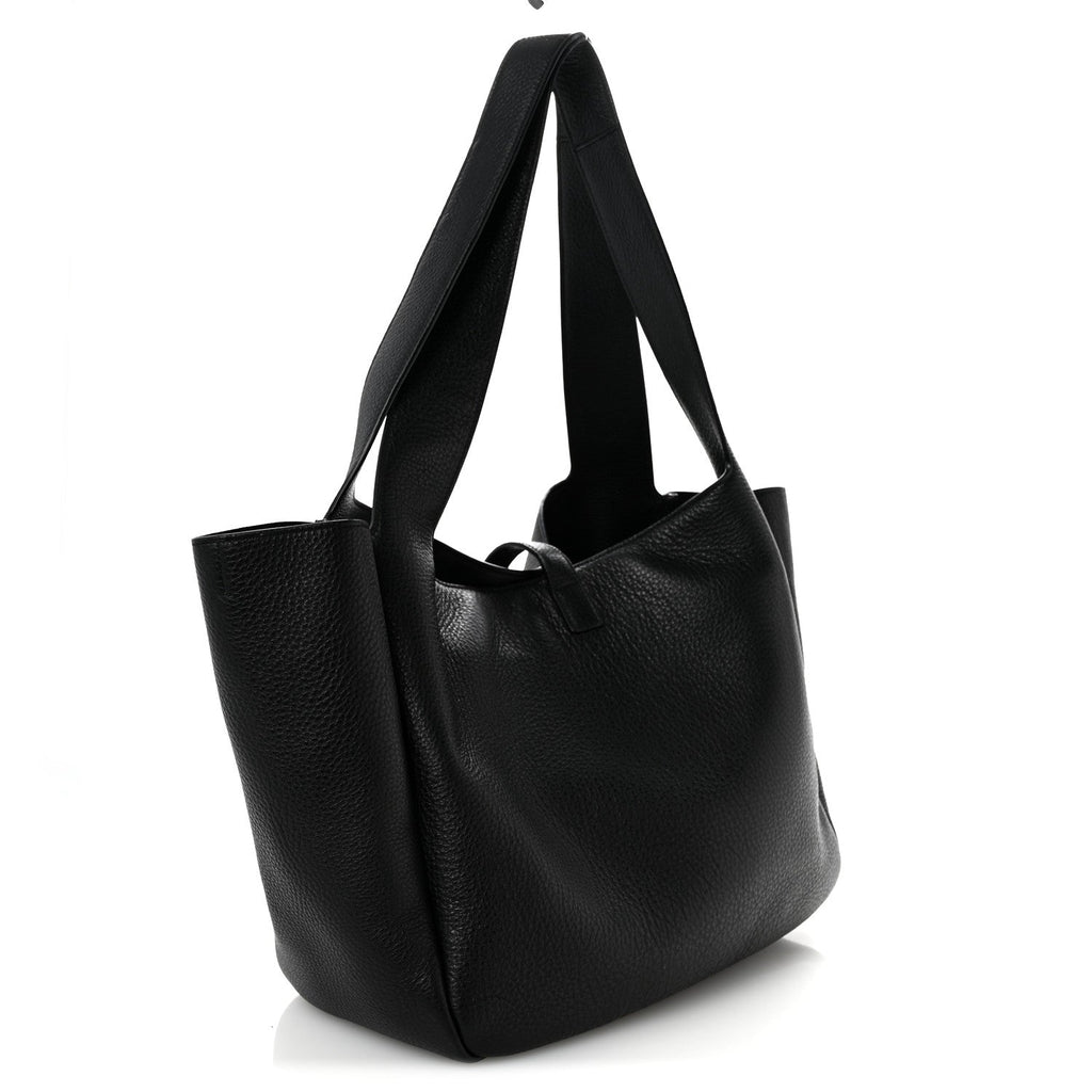 Grained Deerskin Bea Tote Black