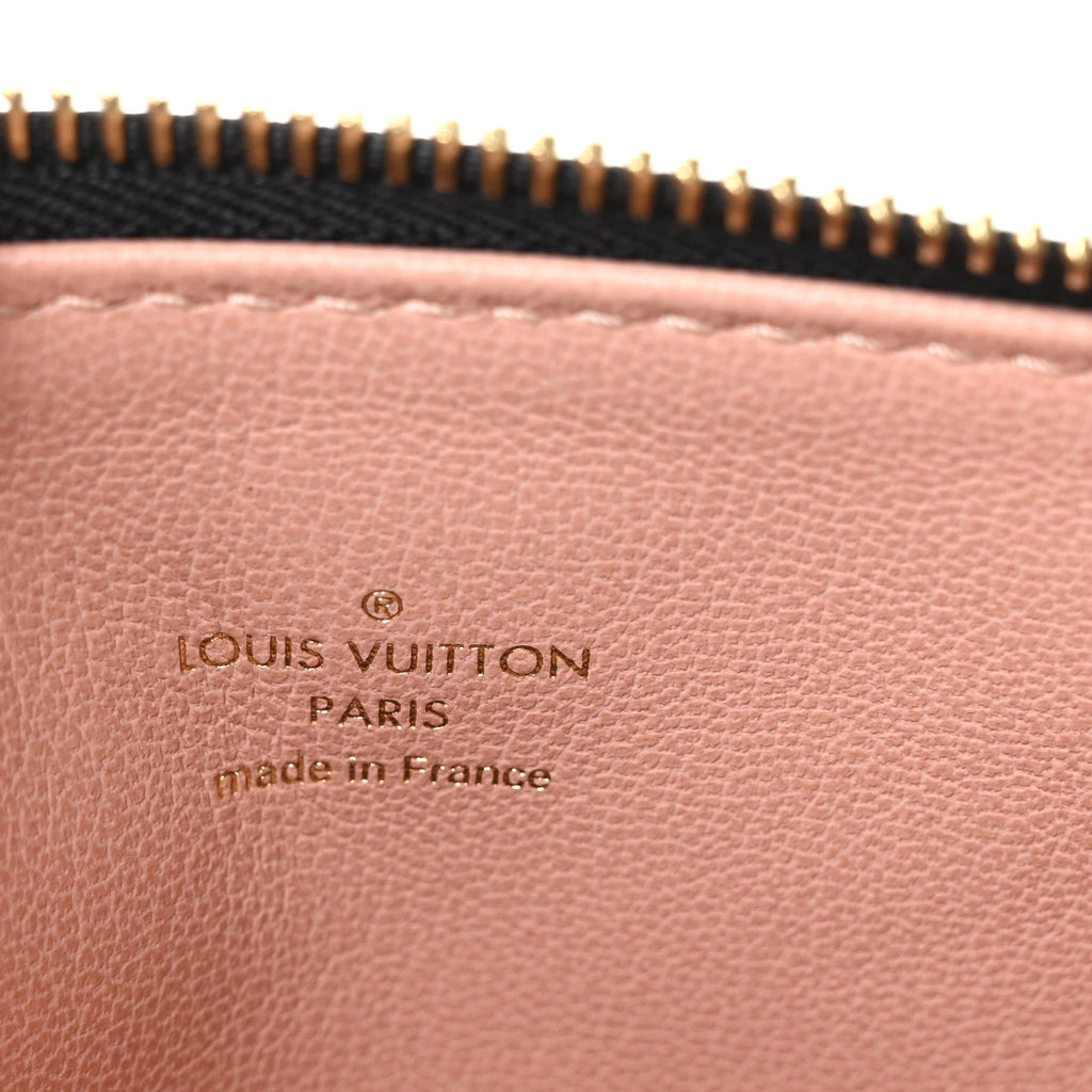 Lambskin Embossed Monogram Coussin PM Black