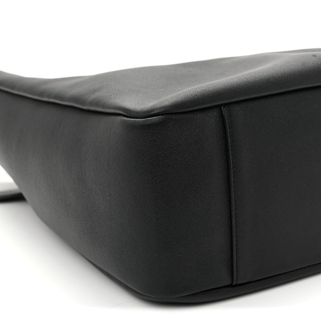 Smooth Calfskin Large Le 5 A 7 Soft Hobo Black