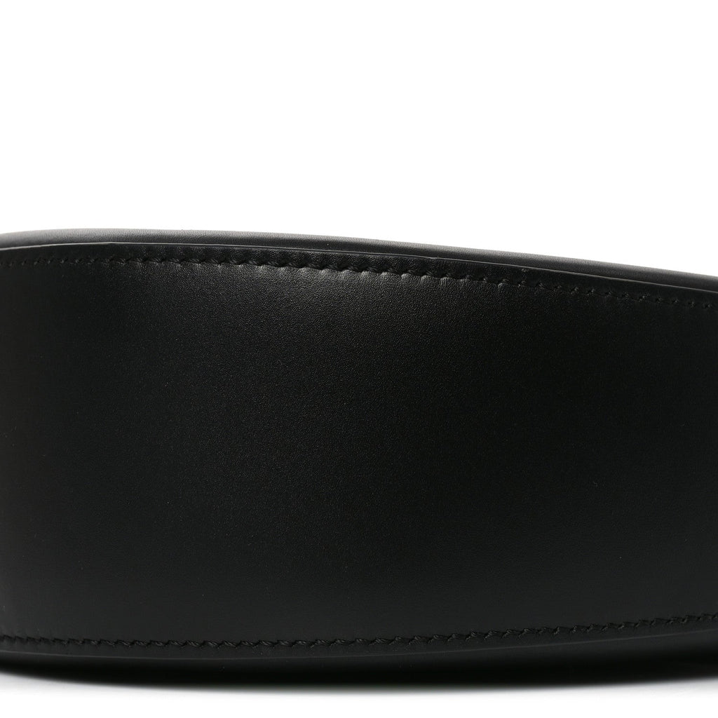 Satin Calfskin Jacquard Luna Bag Black