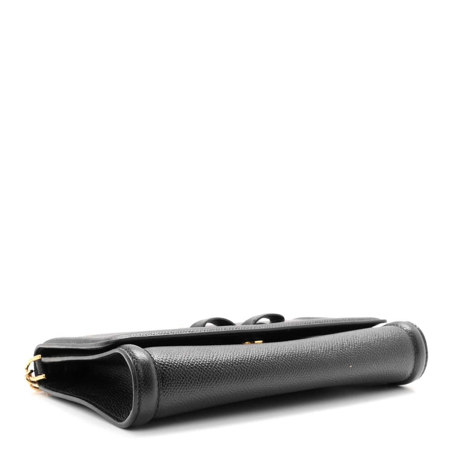 Hammered Calfskin Vara Bow Mini Bag Black