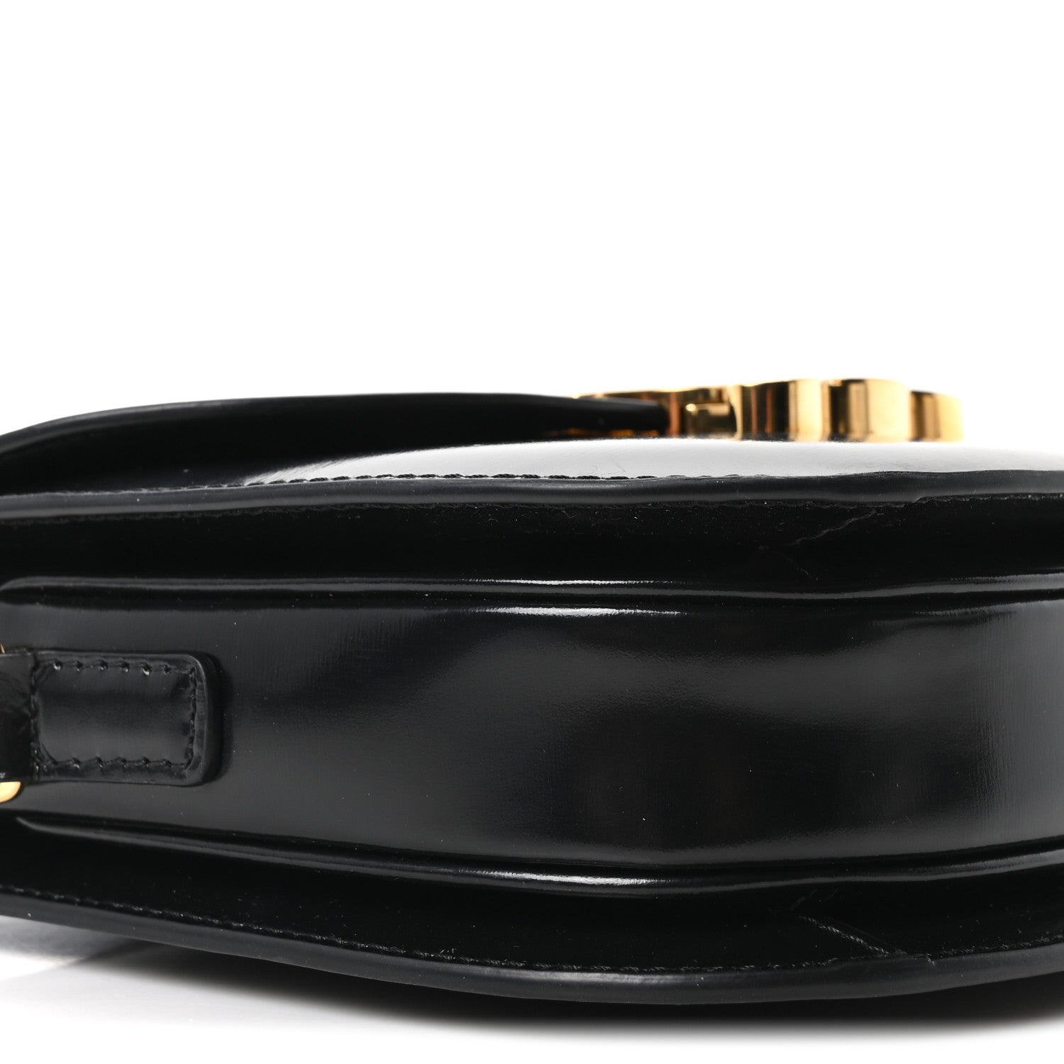 Shiny Calfskin Teen Besace Black