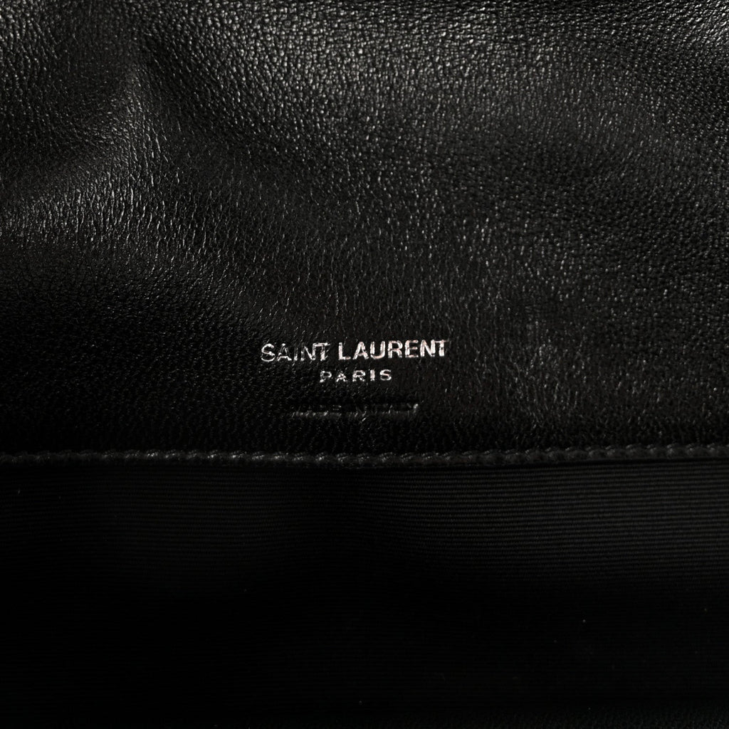 Lambskin Chevron Quilted Large LouLou Black