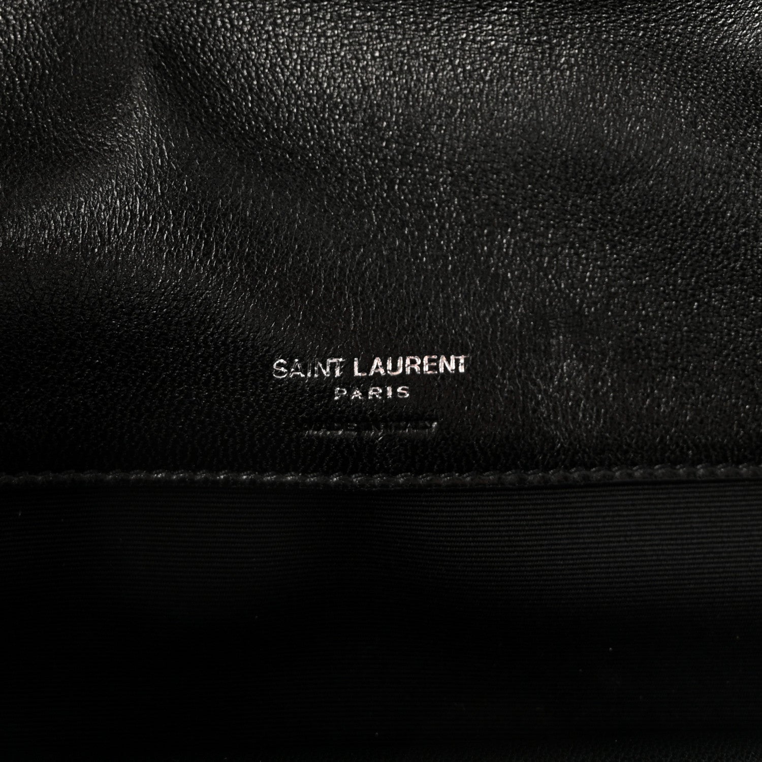 Lambskin Chevron Quilted Large LouLou Black