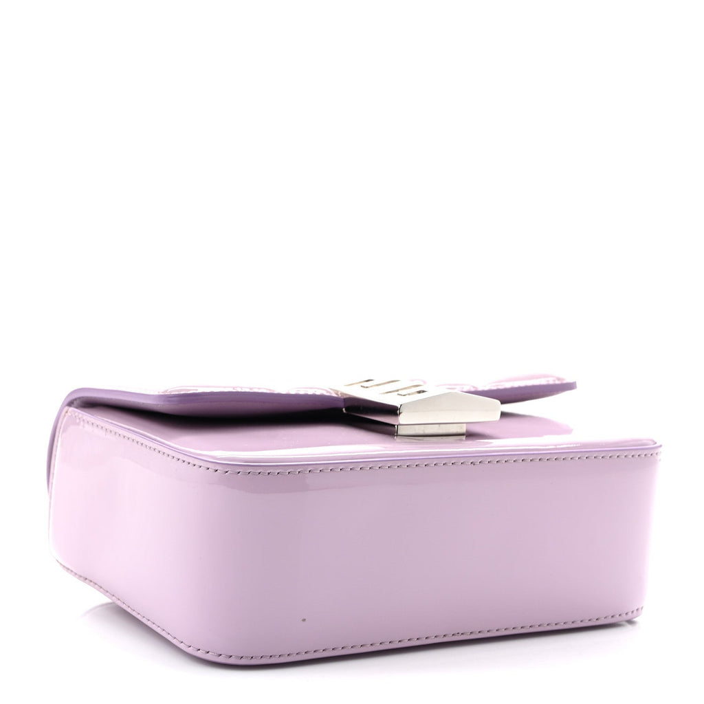 Patent 4G Small Padded Crossbody Bag Lilac
