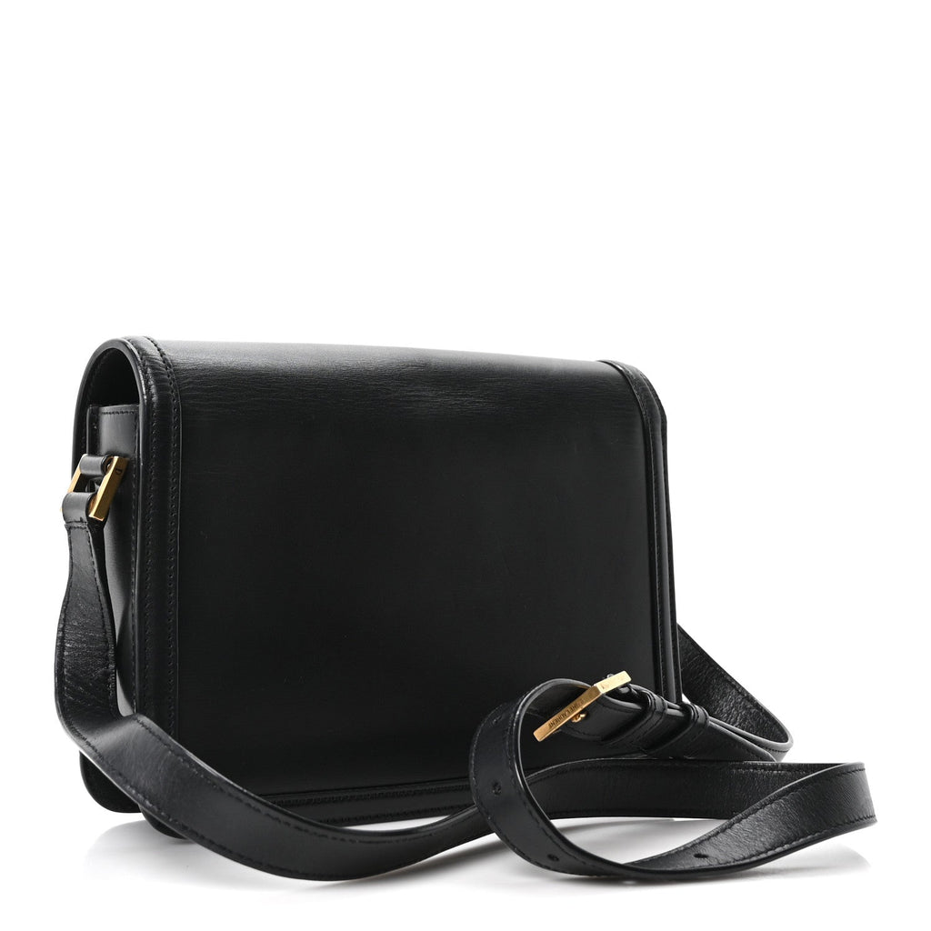 Box Calfskin Monogram Medium Solferino Satchel Black