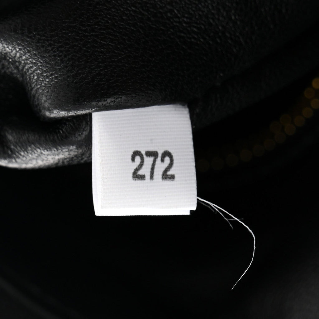 Soft Calfskin Large Aimée Shoulder Bag Black
