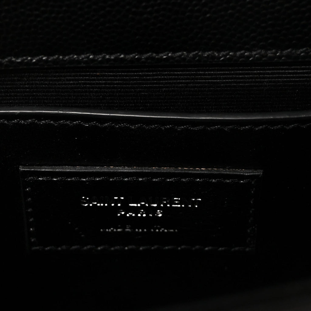 Grain De Poudre Small Monogram Monochrome Kate Satchel Black