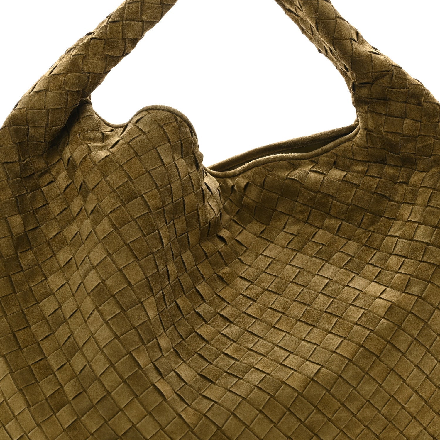 Suede Intrecciato Large Hop Mud