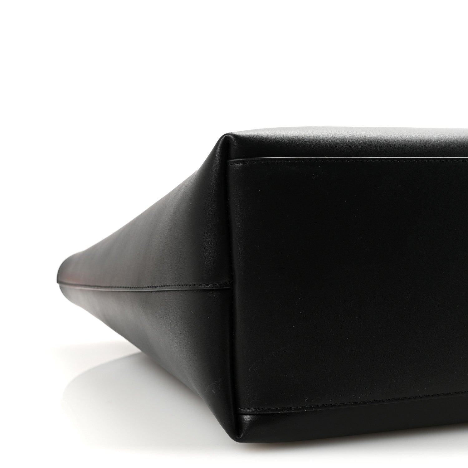 DOLCE GABBANA Calfskin DG Logo Shopper Tote Black