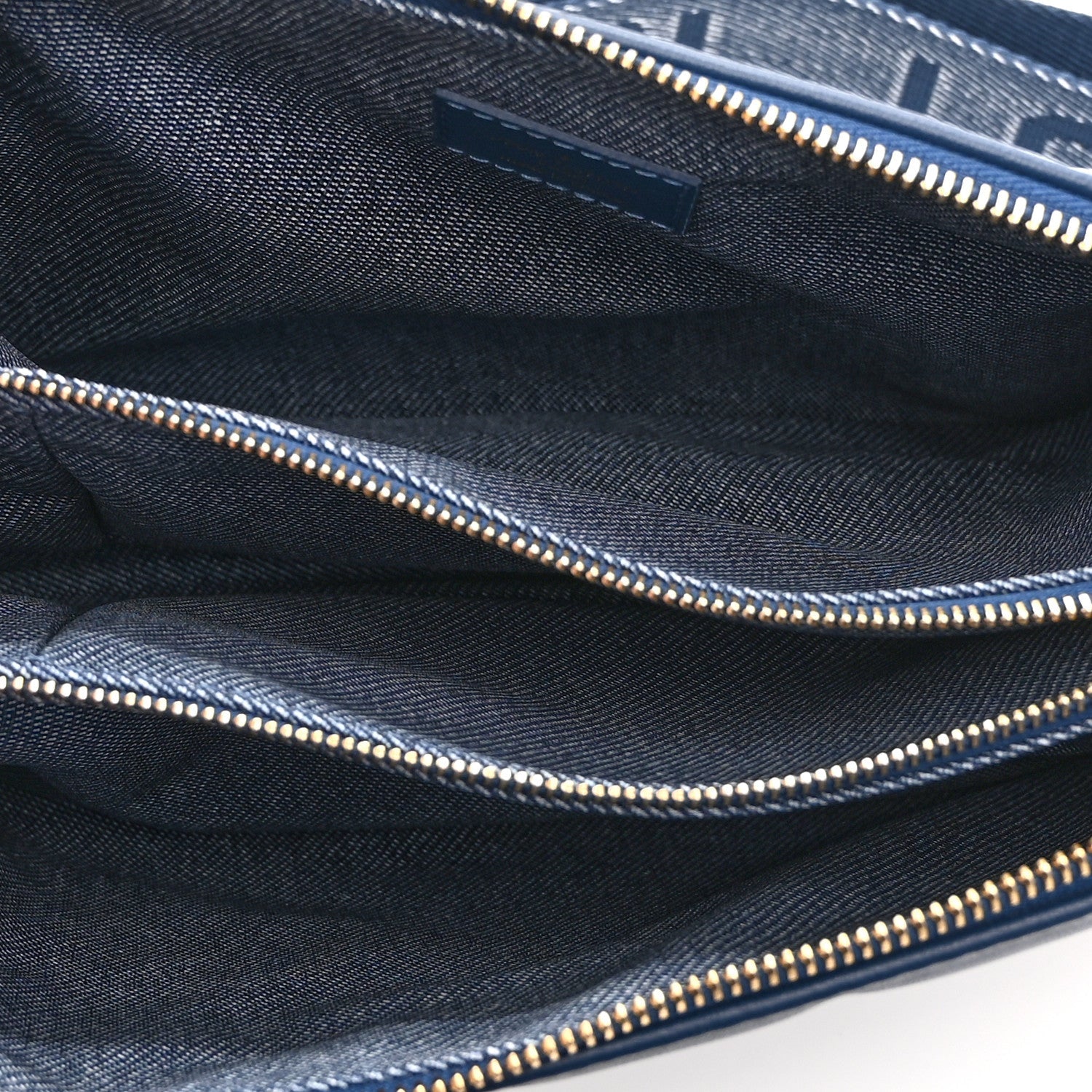 Lambskin Embossed Monogram Coussin PM Denim Blue