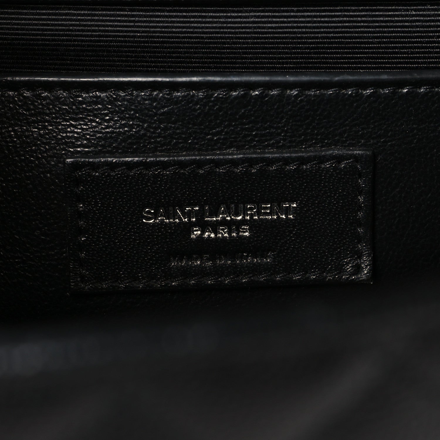 Grain De Poudre Textured Mixed Matelasse Triquilt Medium Monogram Satchel Black
