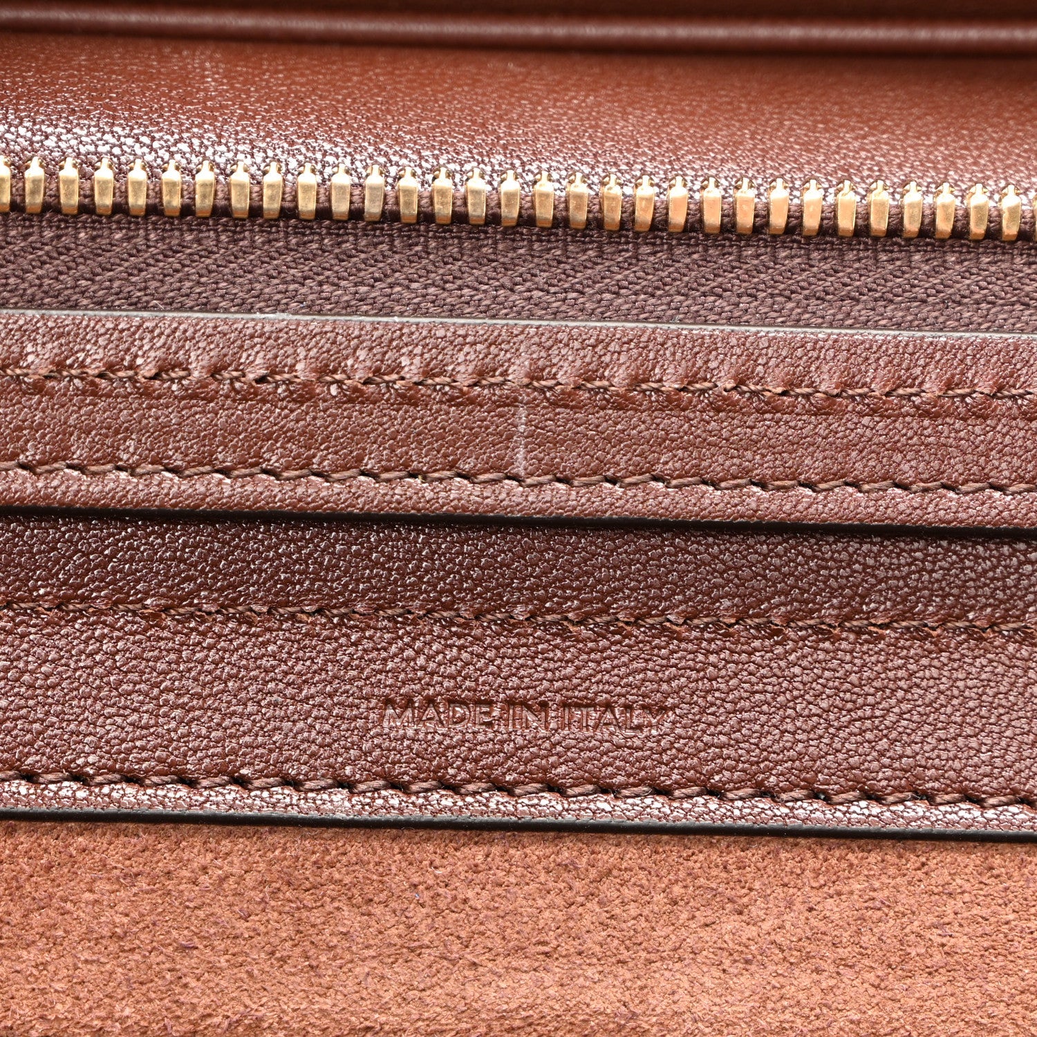Supple Shiny Lambskin Medium Smiling New Luggage Brick