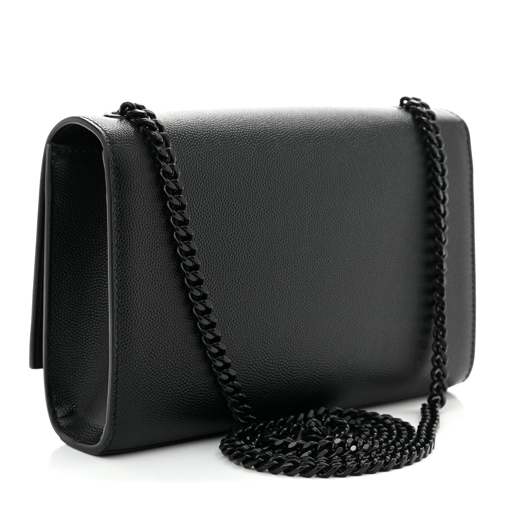 Grain De Poudre Small Monogram Monochrome Kate Satchel Black