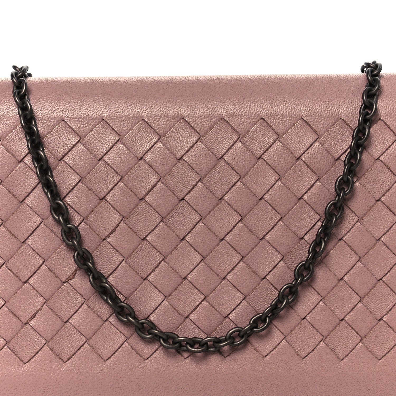 Nappa Intrecciato Continental Wallet on Chain Violet