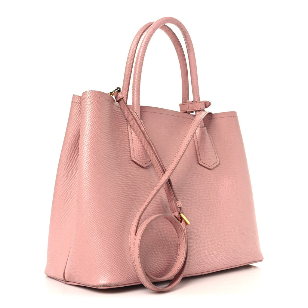 Saffiano Cuir Medium Double Bag Pesco