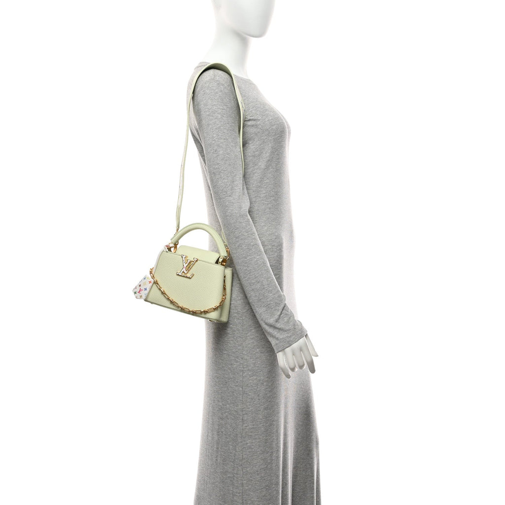 LV X TM Taurillon Mini Capucines Green