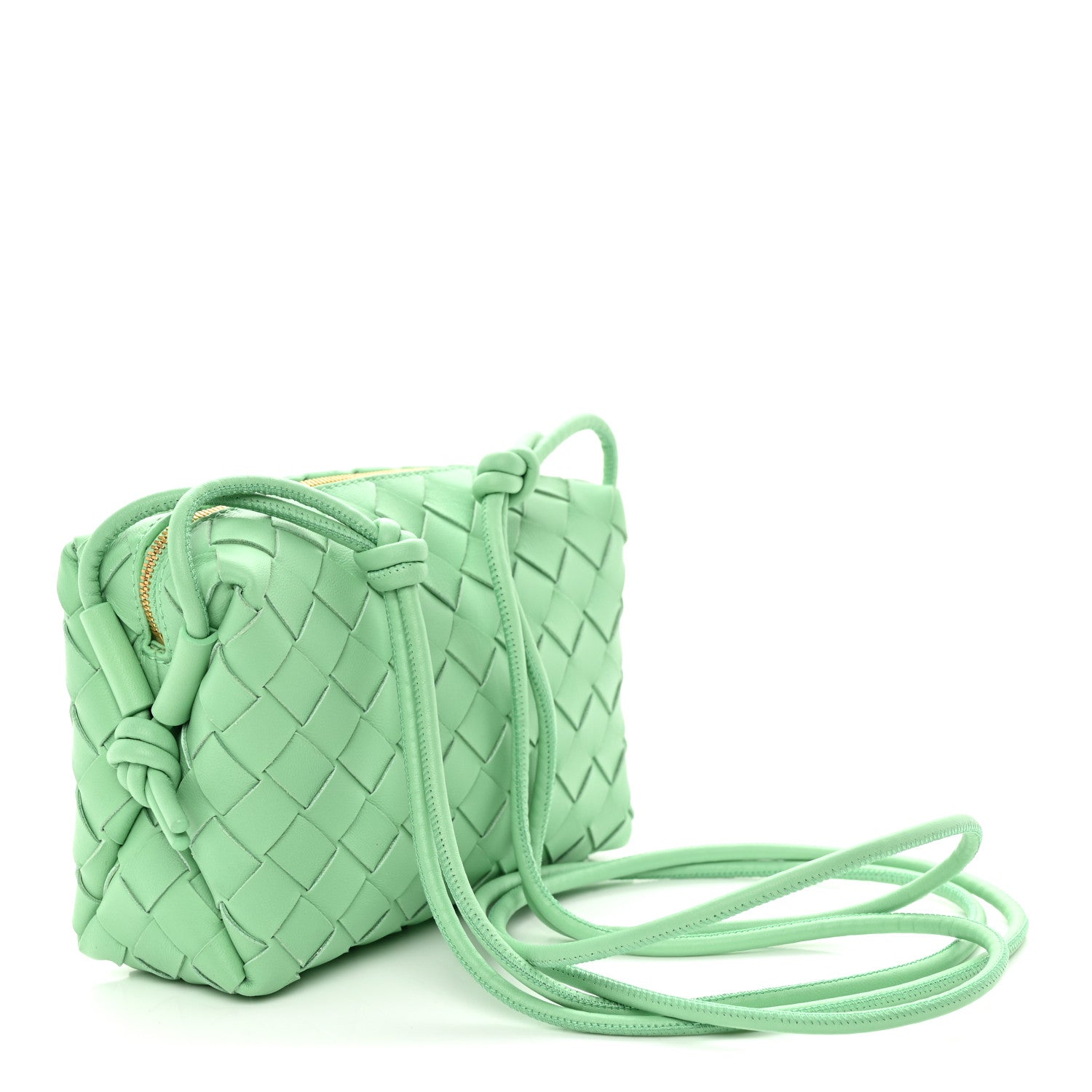 Nappa Intrecciato Mini Loop Camera Bag Siren