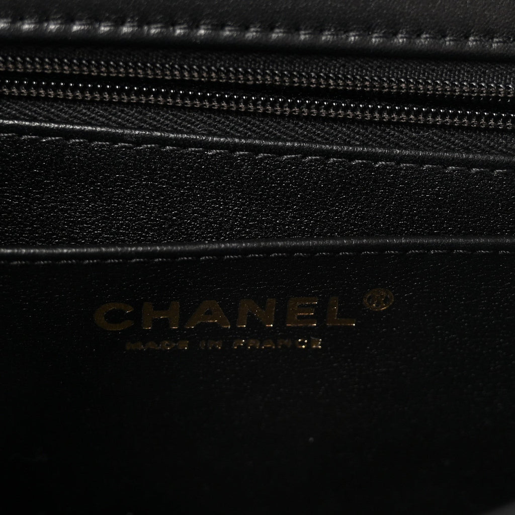 Aged Calfskin Quilted 2.55 Reissue Mini Flap Black
