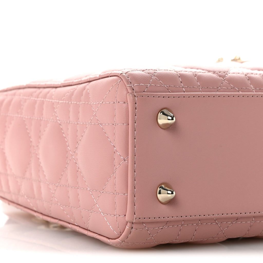 Lambskin Cannage Small My ABCDior Lady Dior Pink