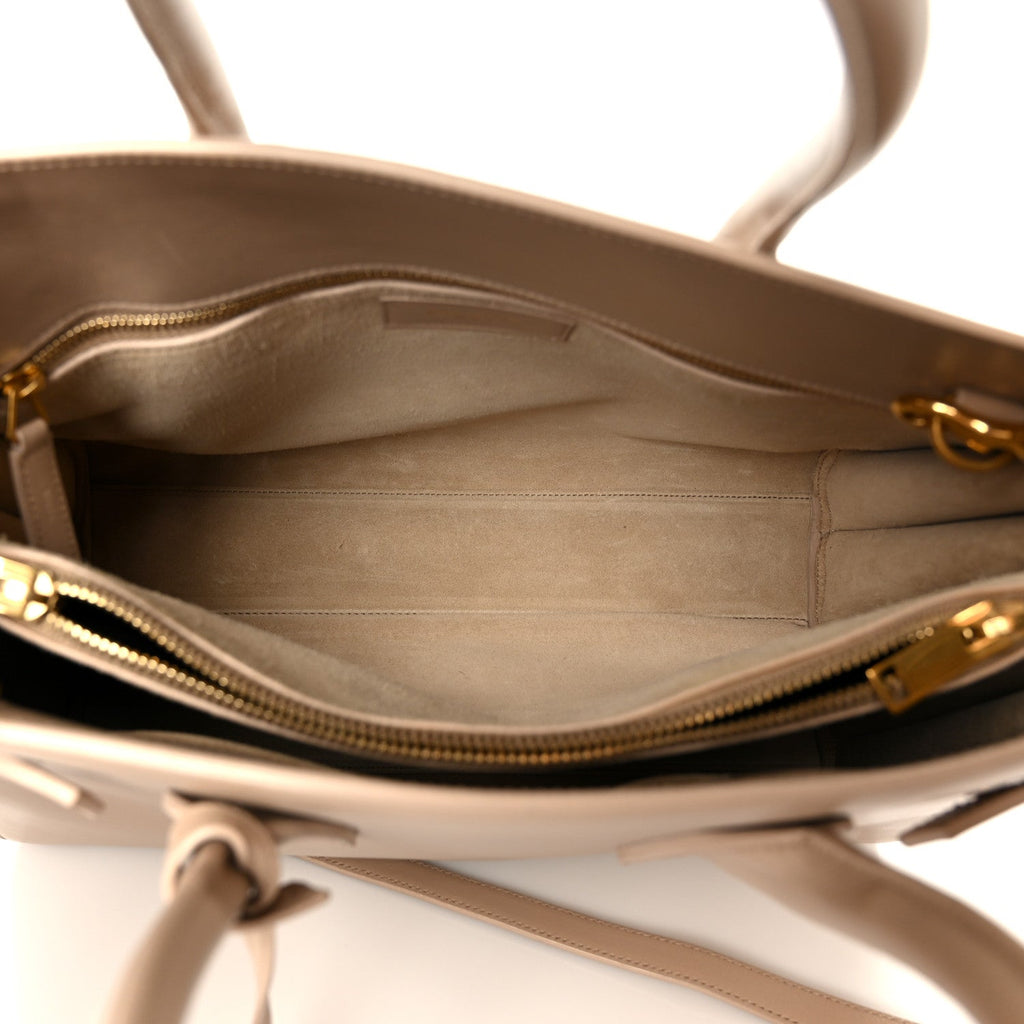 Calfskin Small Sac De Jour Dark Beige