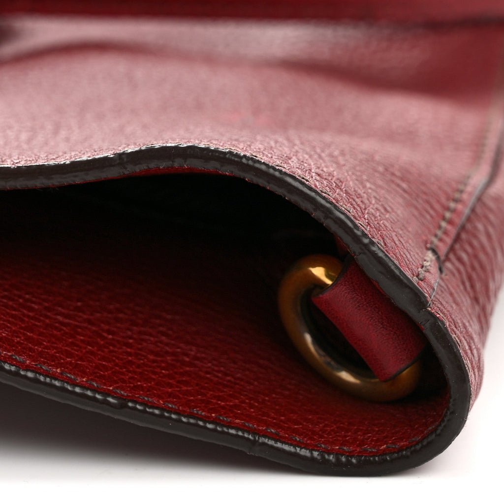 Vitello Daino Shopping Tote Amaranto
