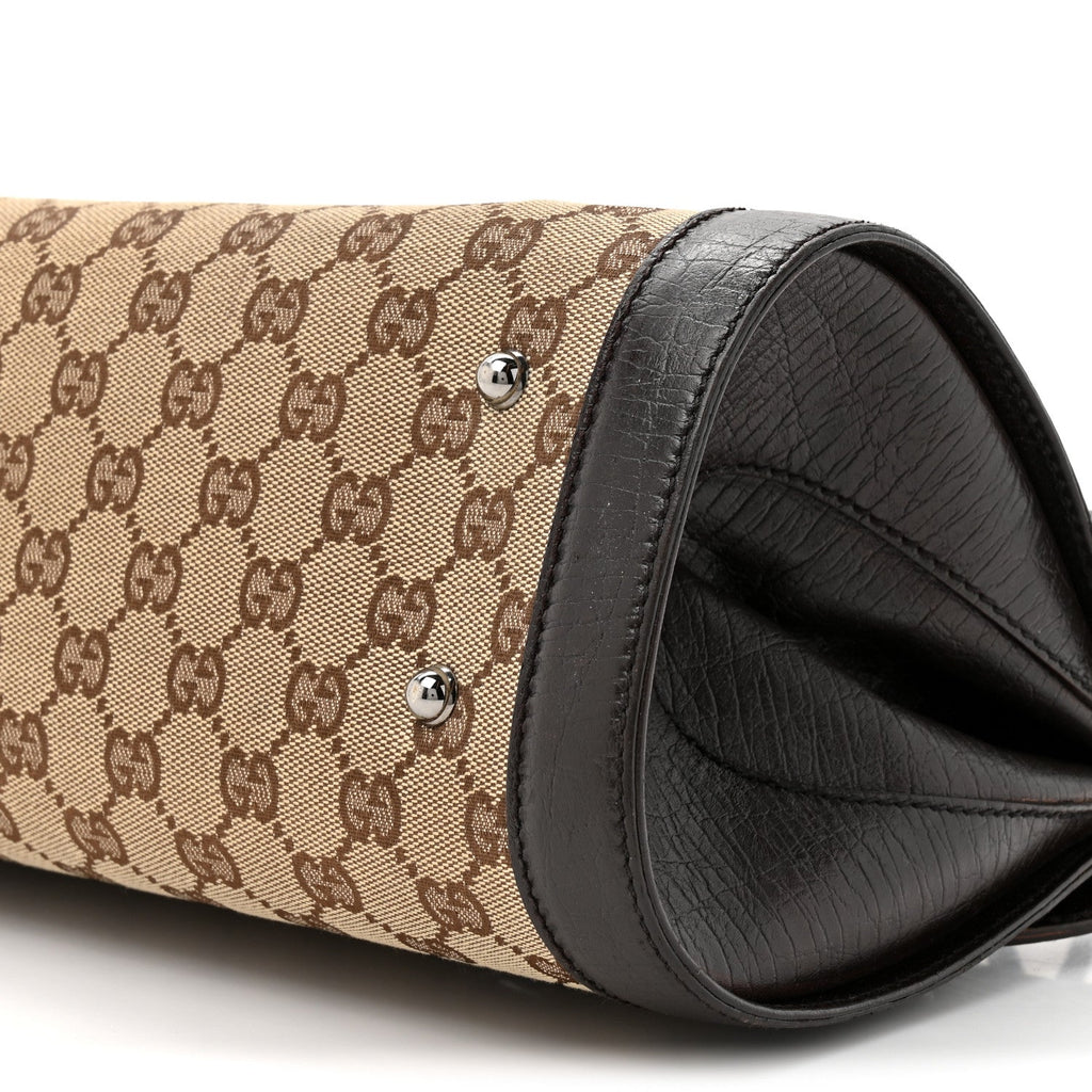 Monogram Bamboo Bullet Bag Dark Brown