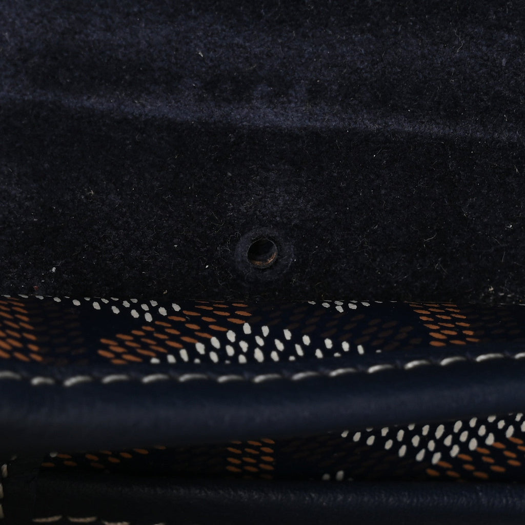 Goyardine Calfskin Mini Alpin Backpack Navy