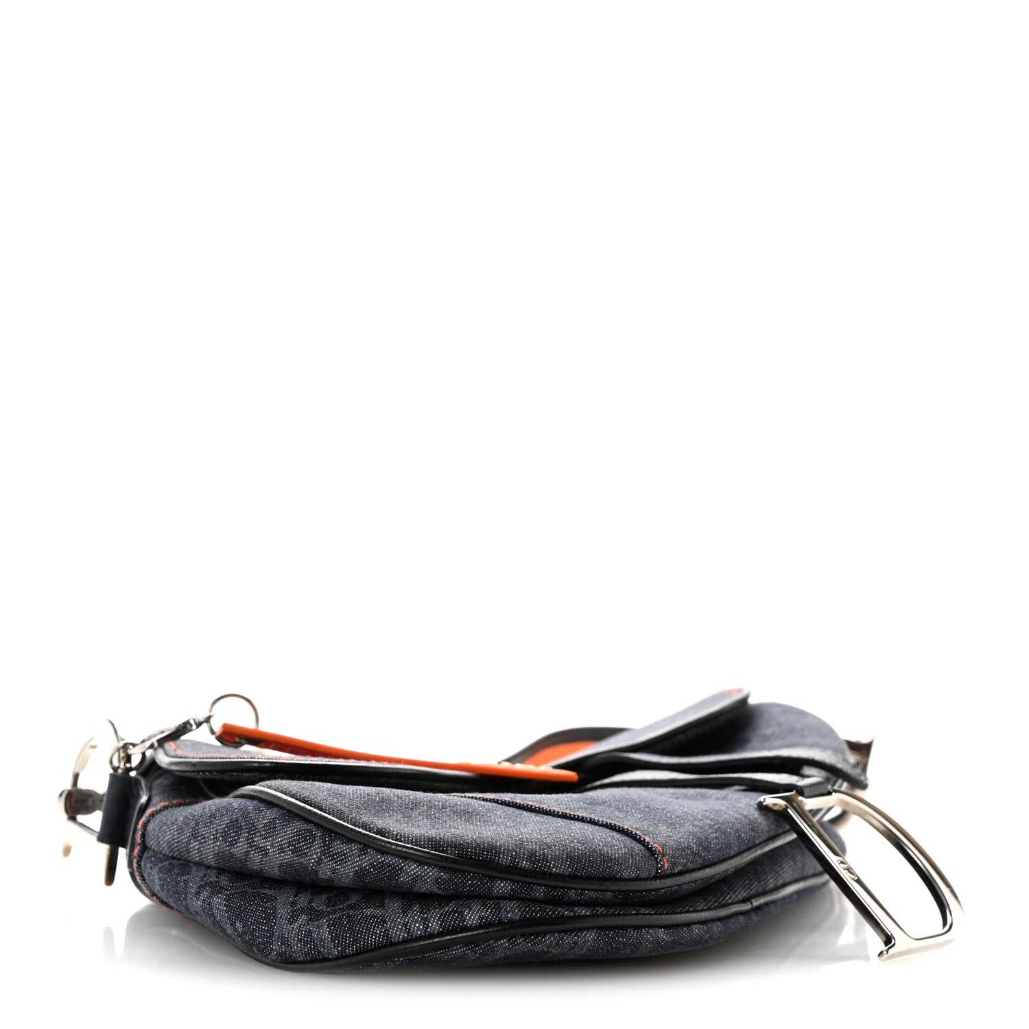 Denim Monogram Flight Saddle Bag