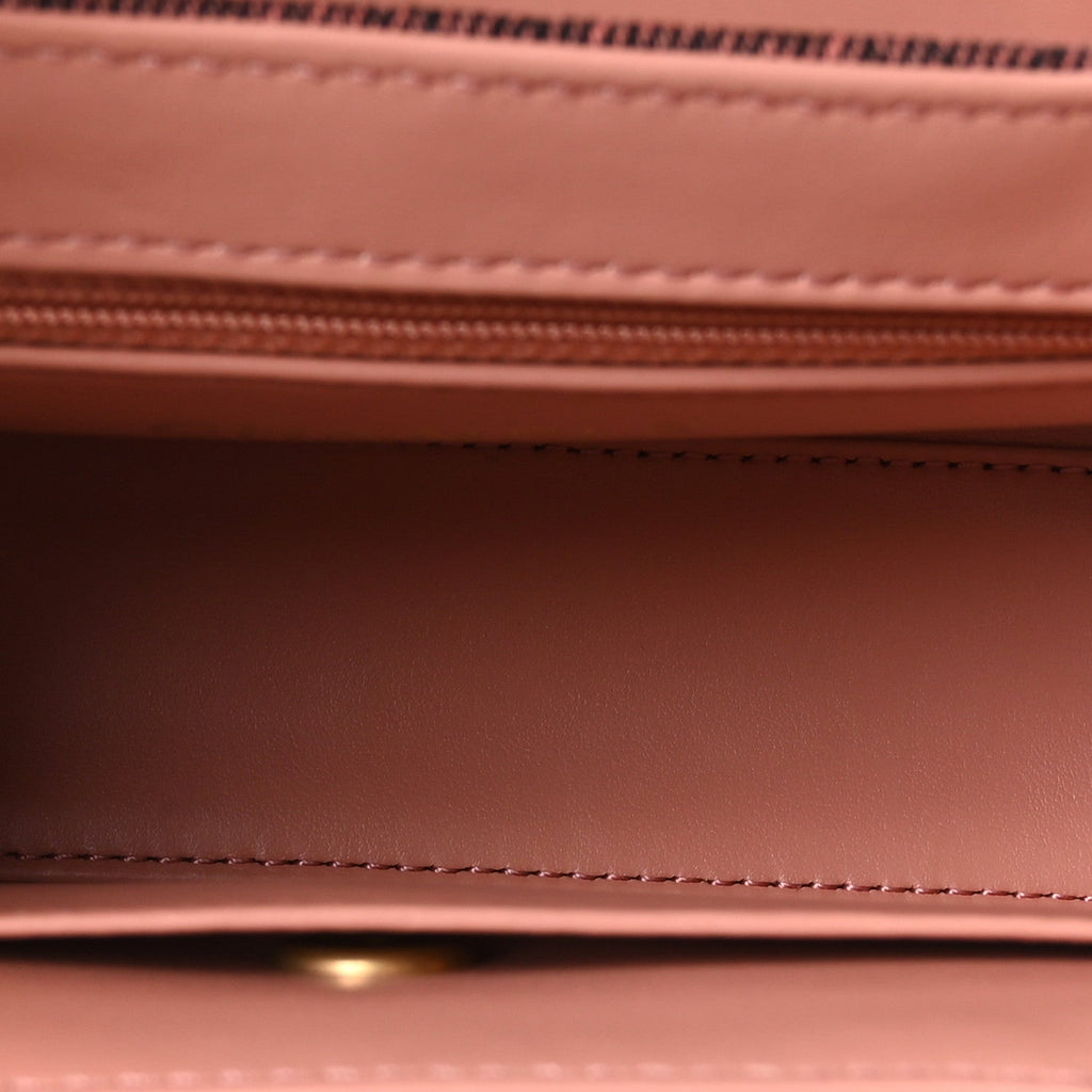 Denim Quilted Nano Kelly Shopper Orange Black