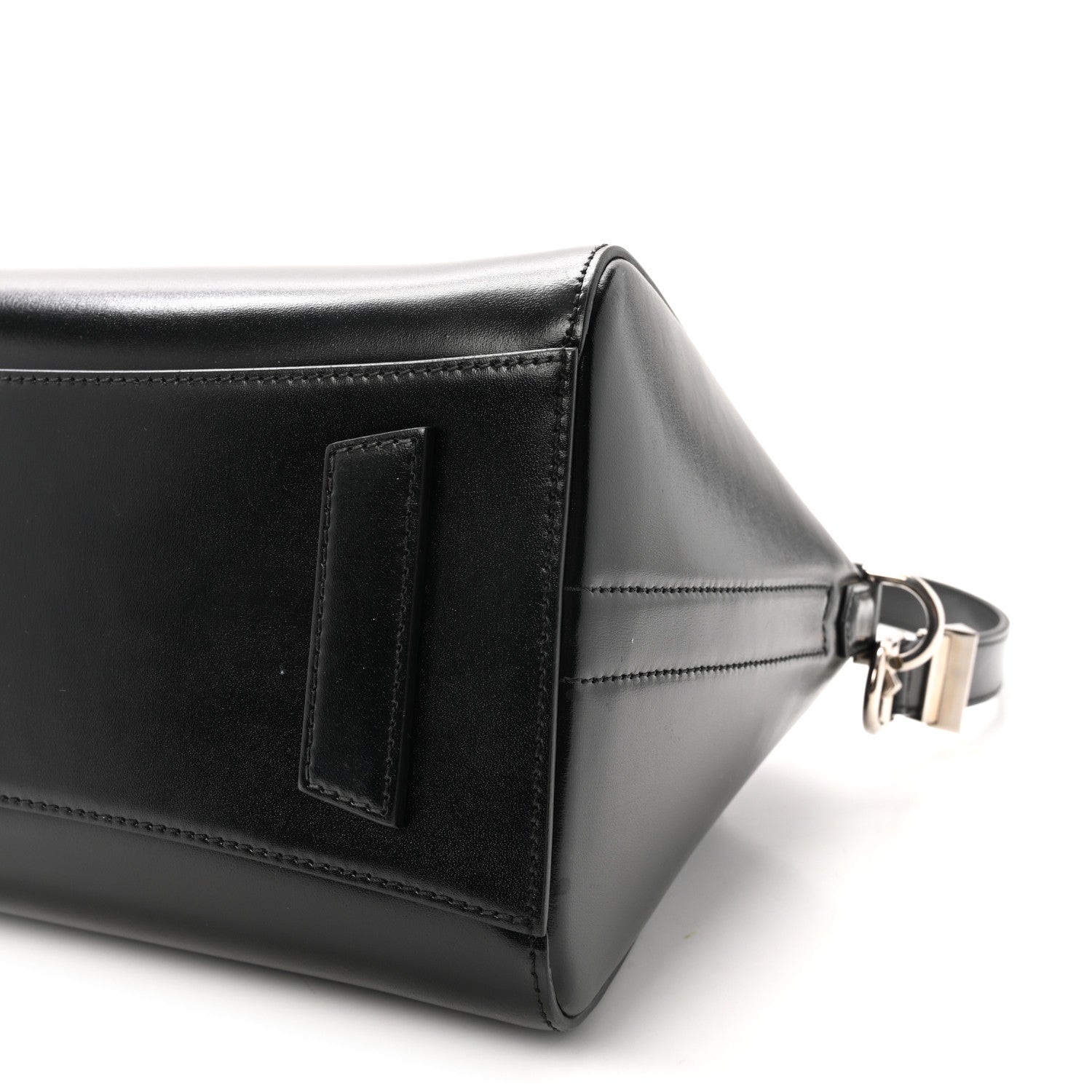 Shiny Lord Calfskin Small Antigona Black