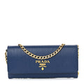 Saffiano Wallet on Chain Bluette