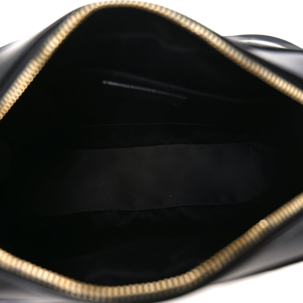 Calfskin Matelasse Monogram Lou Camera Bag Black