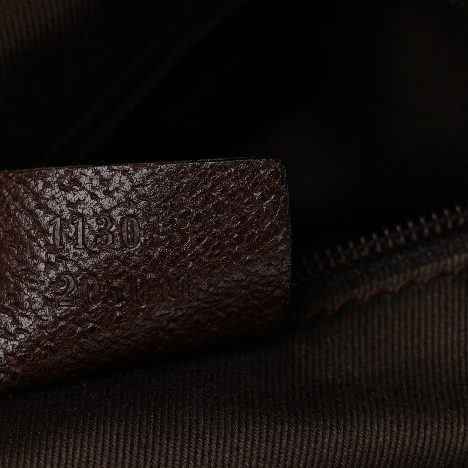 GG Supreme Monogram Medium Flat Messenger Bag Dark Brown