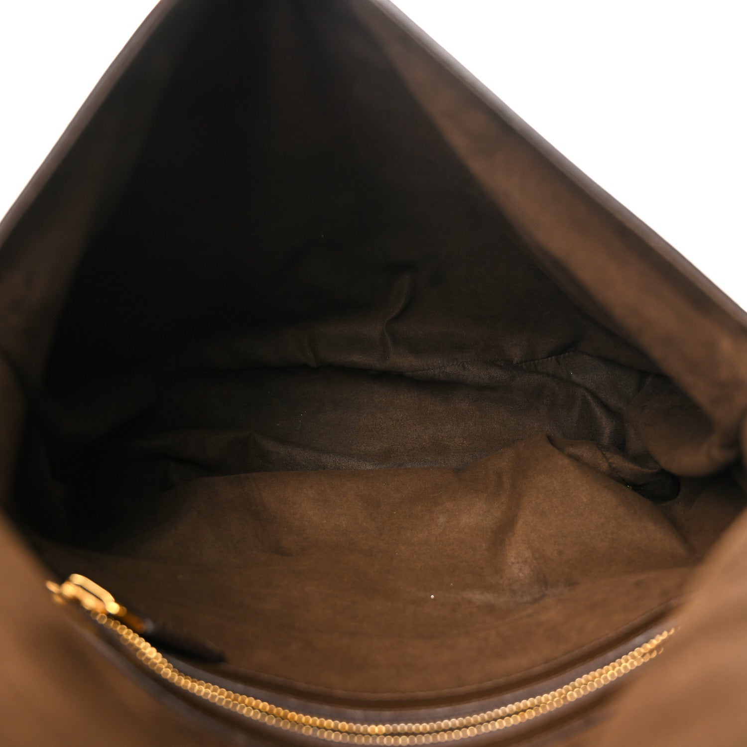 Grained Calfskin Large Jennifer Crossbody Bag Brown